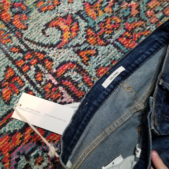 Grlfrnd Jeans NWT Karolina High Rise Straight Crop Jeans - Picture 3 of 5